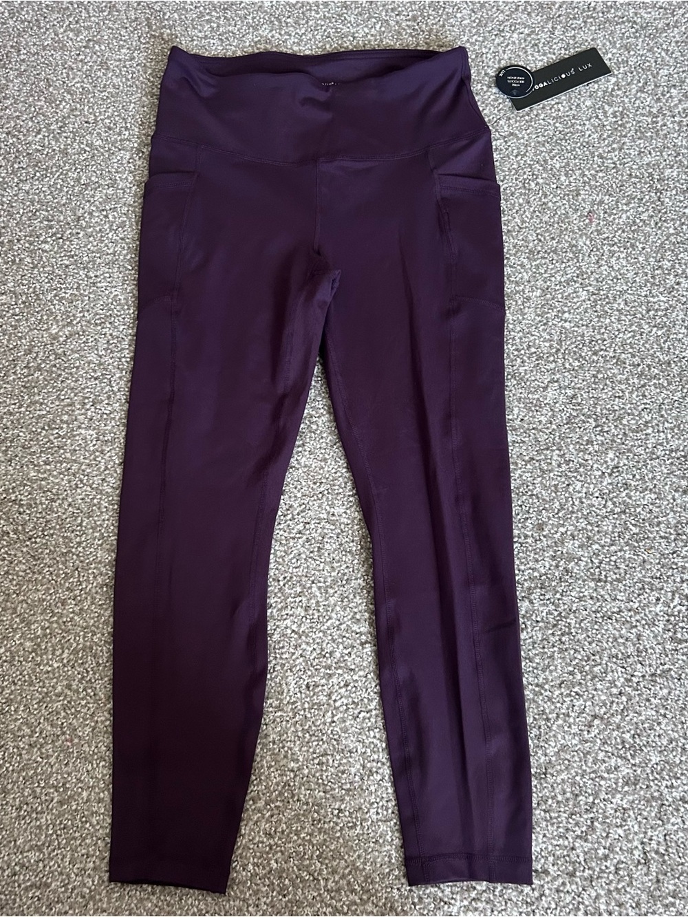 NWT Yogalicious Lux Leggings in Italian Plum